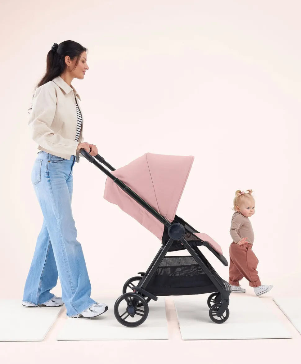 Libro Stroller Bundle with Quilted Memory Foam Liner (2 Piece)– Peony