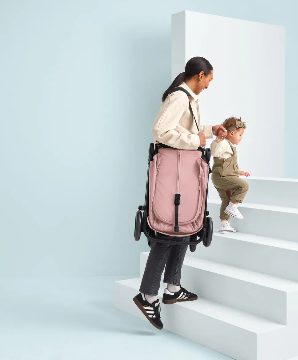 Libro Stroller Bundle with Quilted Memory Foam Liner (2 Piece)– Peony