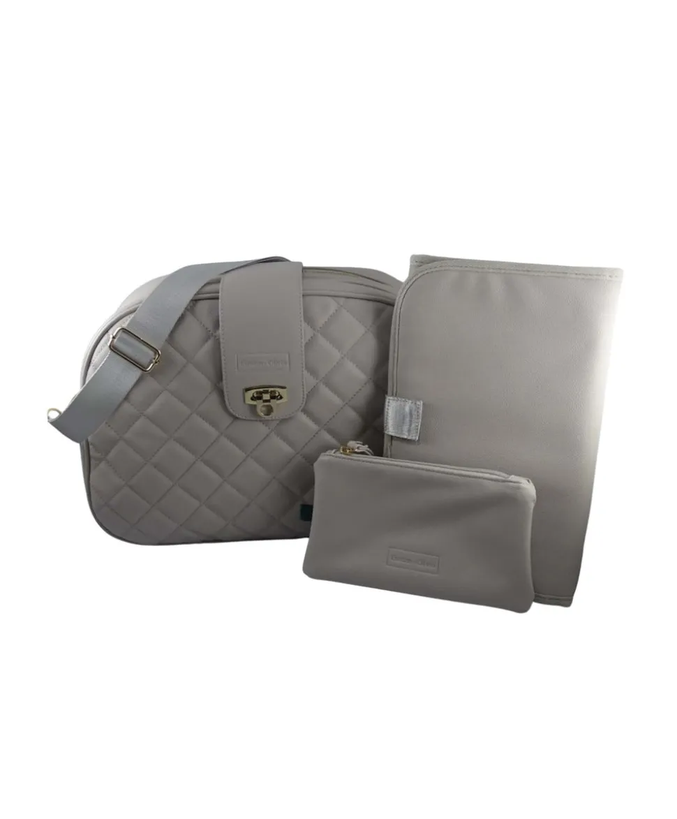 London Olivia Islington Cross Body Changing Bag - Greige