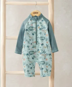 Long Sleeve Whale Print Rashsuit