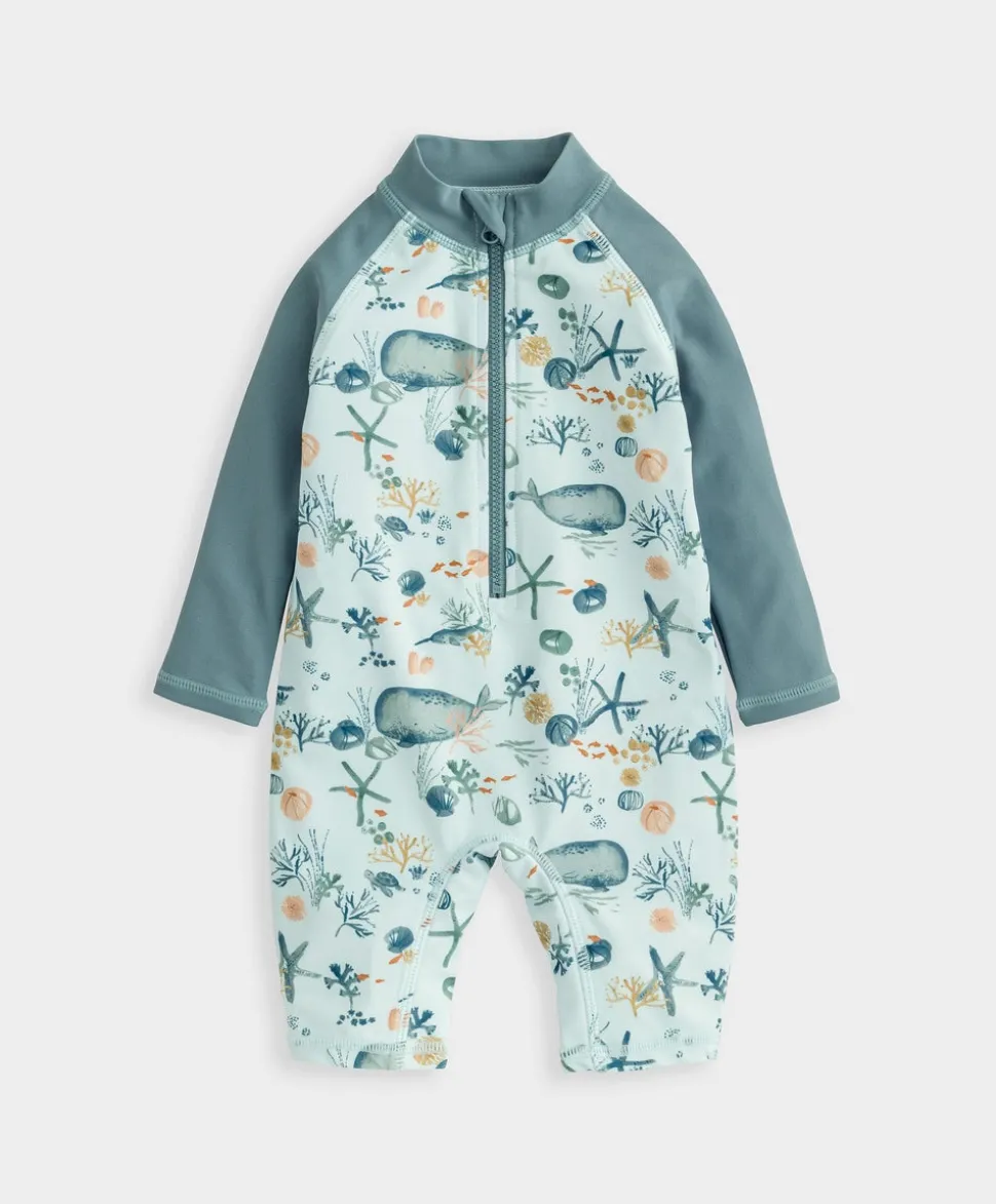 Long Sleeve Whale Print Rashsuit