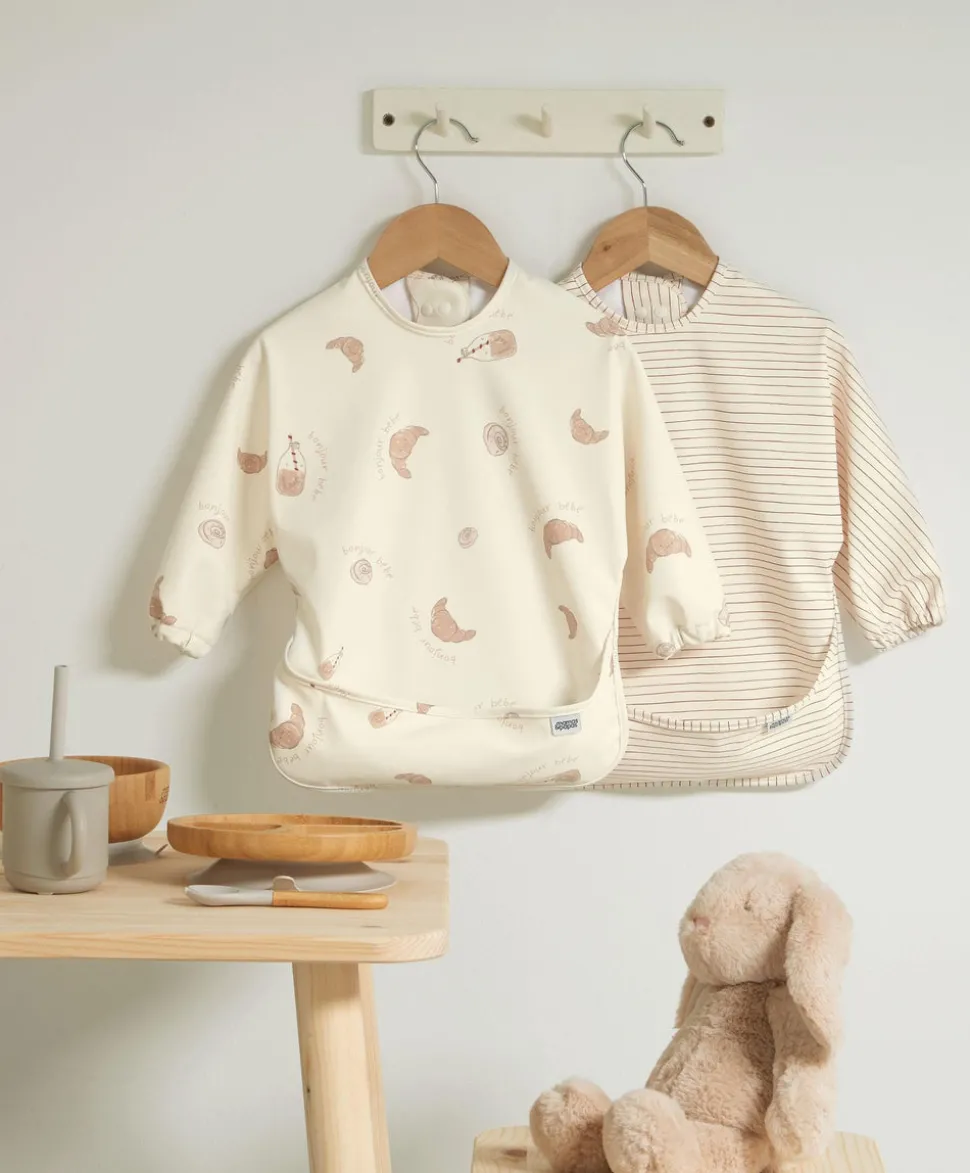 Long-sleeved Bibs (2 Pack) – Bonjour Bebe