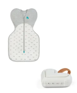 Love to Dream Sleep Machine and Swaddle Up™ Newborn/5-8.5lbs Bundle (1.5 Tog) - Mini Cloud White