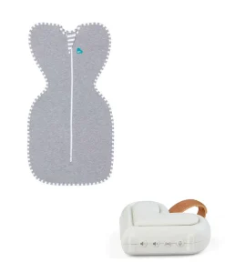Love to Dream Swaddle Up™ and Sleep Machine Bundle Small/8-13lbs (1.0 Tog) - Grey