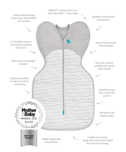 Love To Dream Swaddle Up™ Small/8-13lbs (2.5 Tog) - White