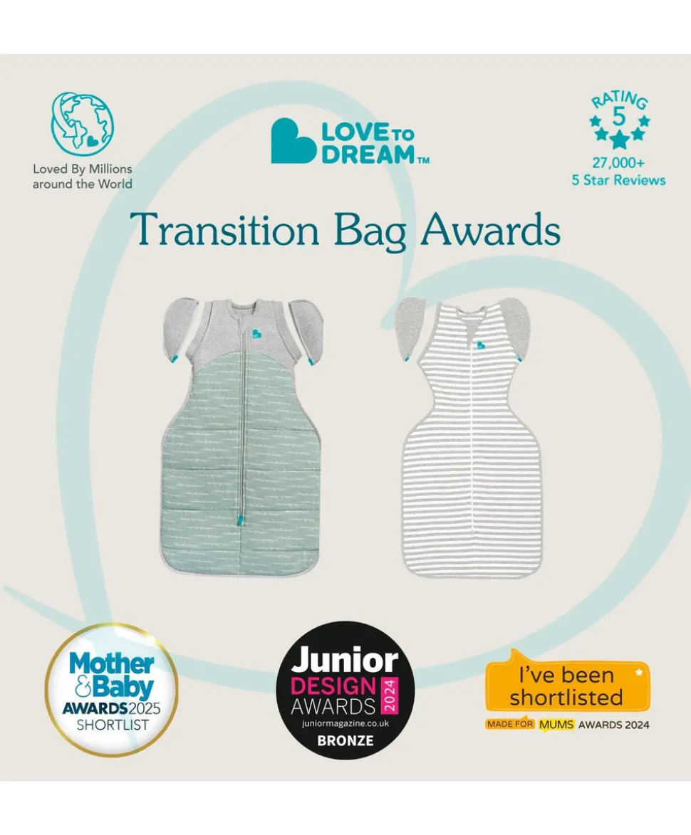 Love to Dream Swaddle Up™ Transition Bag Medium/13-19lbs (1.5 Tog) - Mini Cloud White