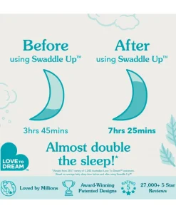 Love to Dream Swaddle Up™ Small/8 - 13lbs(1.5 Tog) - Mini Cloud White