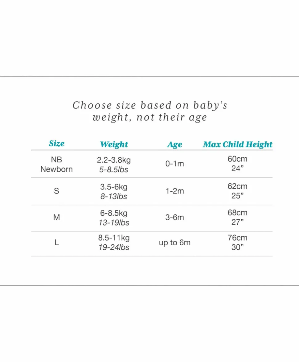 Love to Dream Swaddle Up™ Small/8 - 13lbs(1.5 Tog) - Mini Cloud White