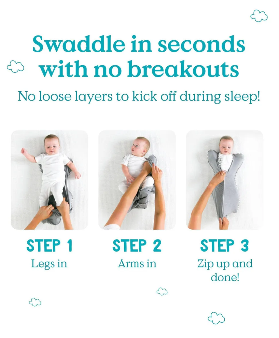 Love To Dream Swaddle Up™ Medium/13 - 19lbs (1.0 Tog) - Grey