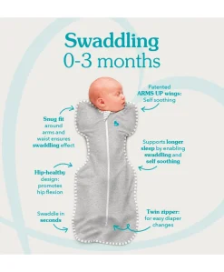 Love to Dream Swaddle Up™ Small/8 - 13lbs (1.0 Tog) - Sand Dollar