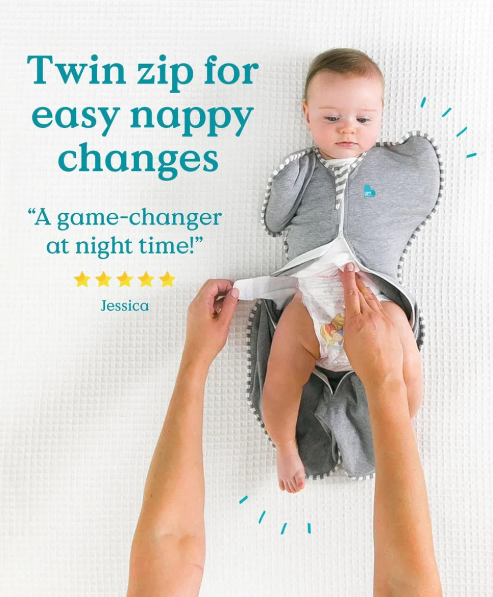 Love To Swaddle Up™ Small/8 - 13lbs (1.0 Tog) - Cloud Bunny