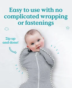 Love To Swaddle Up™ Small/8 - 13lbs (1.0 Tog) - Cloud Bunny