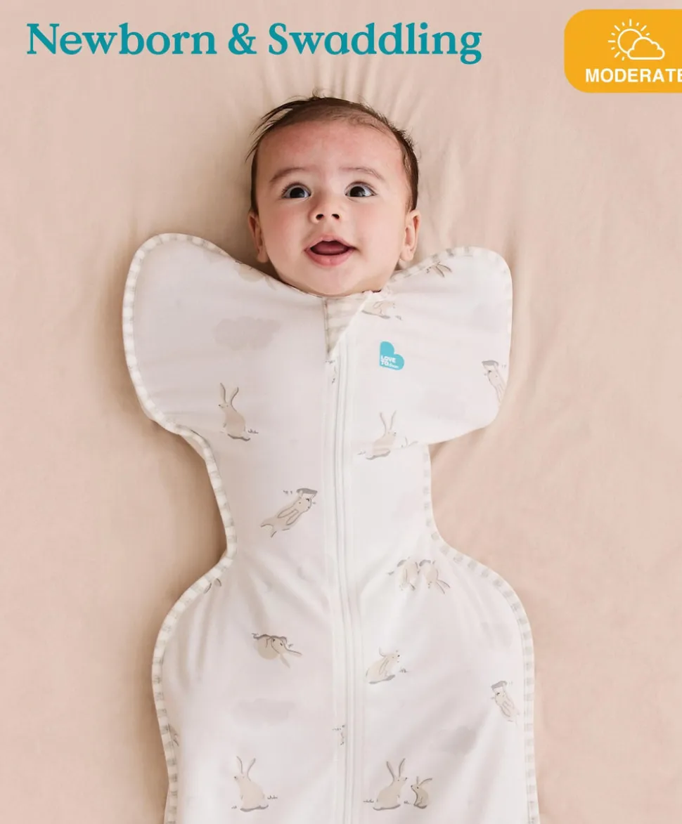 Love To Swaddle Up™ Small/8 - 13lbs (1.0 Tog) - Cloud Bunny