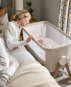 Lua Bedside Crib - Fawn