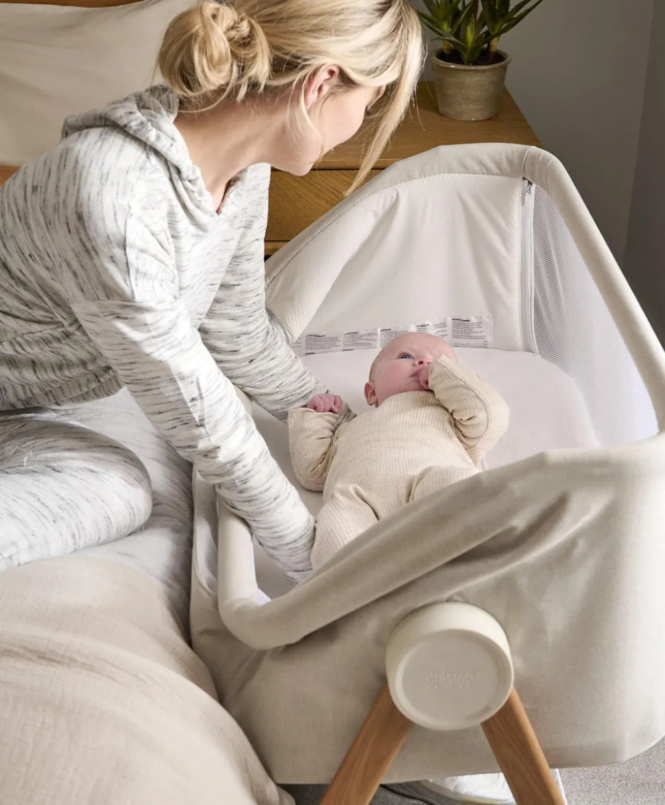 Lua Bedside Crib - Fawn