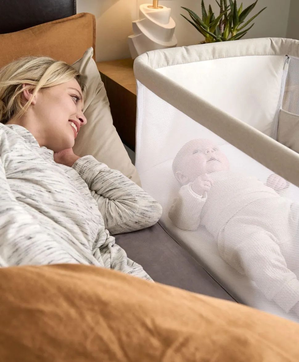 Lua Bedside Crib - Fawn