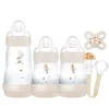 MAM Baby Easy Start™ Anti-Colic Bottles & Soother 5 Piece Newborn Gift Set - Ivory White