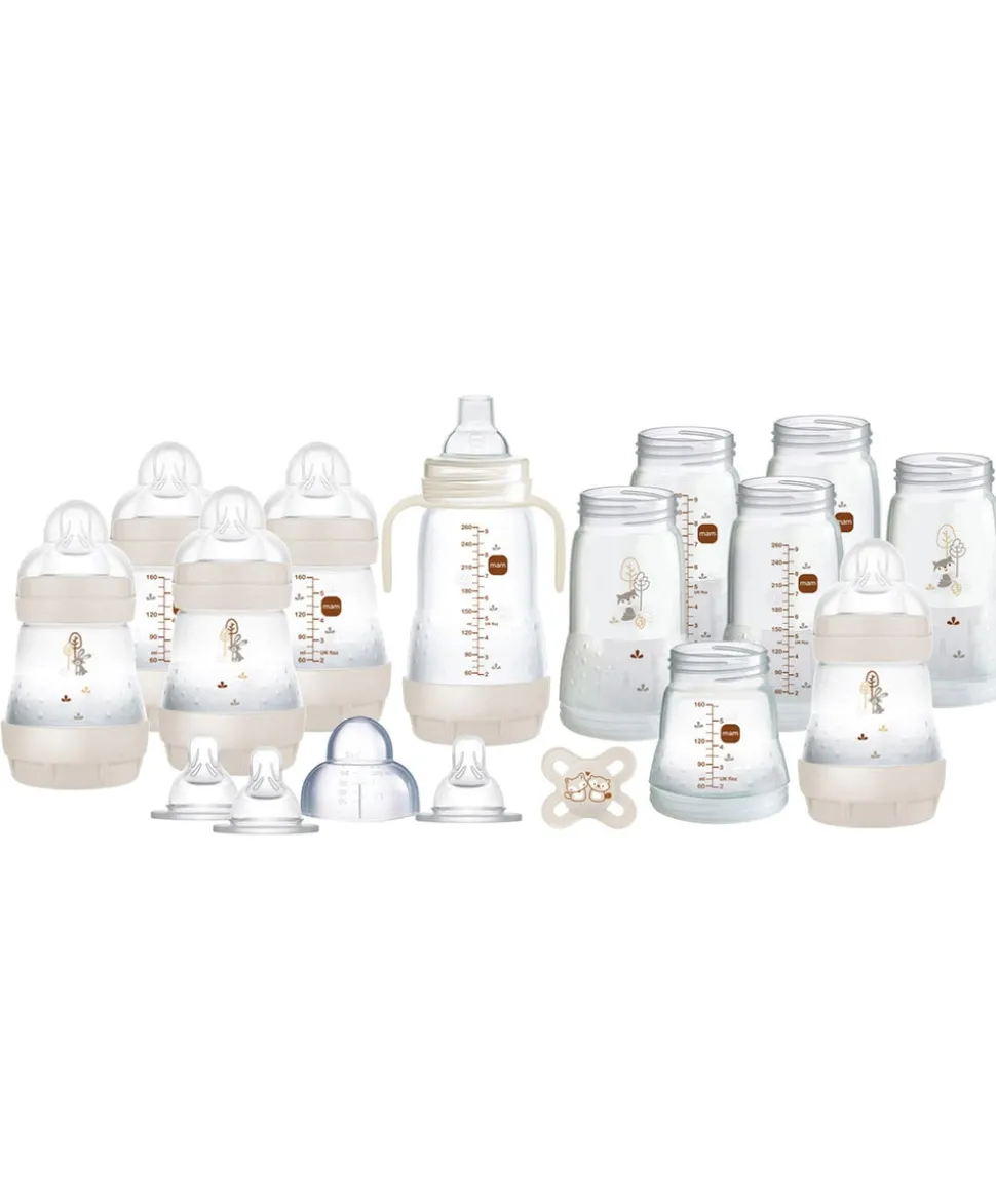 MAM Baby 6-in-1 Electric Steriliser & Large Bottle Starter Bundle - Matt Taupe