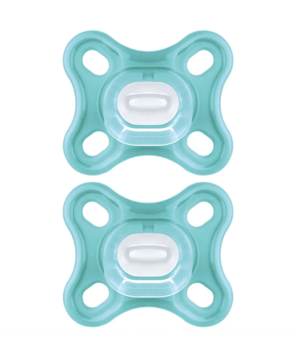 MAM Comfort Soothers 0-3m (2 Pack) - Turquoise