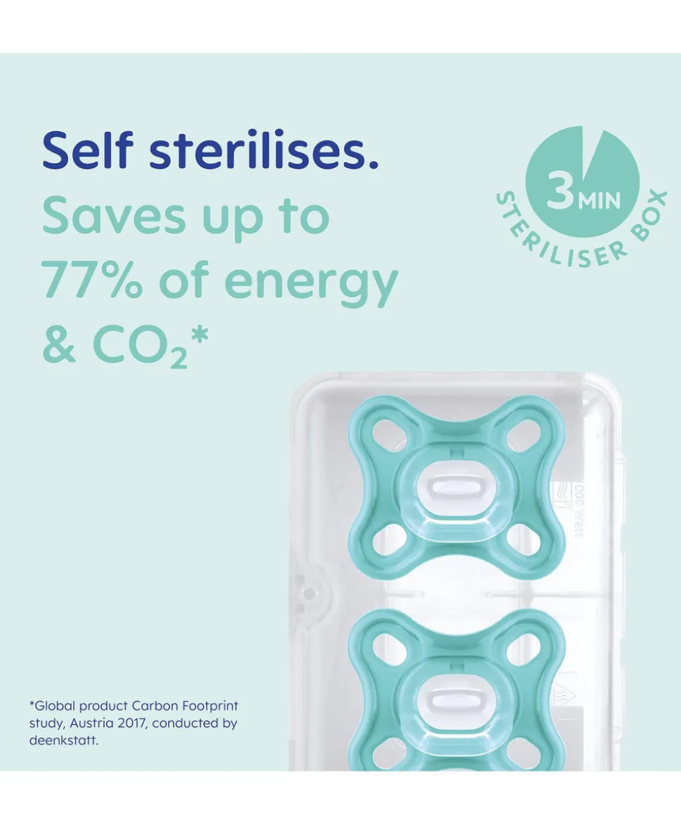 MAM Comfort Soothers 0-3m (2 Pack) - Turquoise