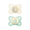 MAM Original Night 0-6m Soother (2 Pack) - Mint/Shell