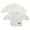 Mamas & Papas x Another Fox Long Sleeved Bibs (2 Pack) - Faces/Cheetah Spot