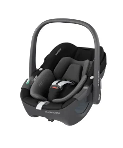 Maxi Cosi Fame Complete Pushchair Bundle with Pebble 360 Car Seat & Base – Black with Black Wheels