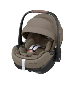 Maxi Cosi Fame Pushchair Bundle with Pebble 360 Pro² Car Seat (7 Pieces)- Truffle with Brown Wheels