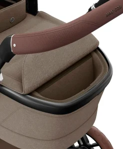 Maxi Cosi Fame Pushchair Bundle with Pebble 360 Pro² Car Seat (7 Pieces)- Truffle with Brown Wheels