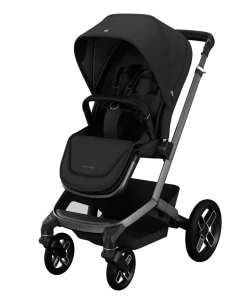 Maxi Cosi Fame Pushchair Bundle With Pebble 360 Pro 2 Car Seat & Base – Black with Black Wheels