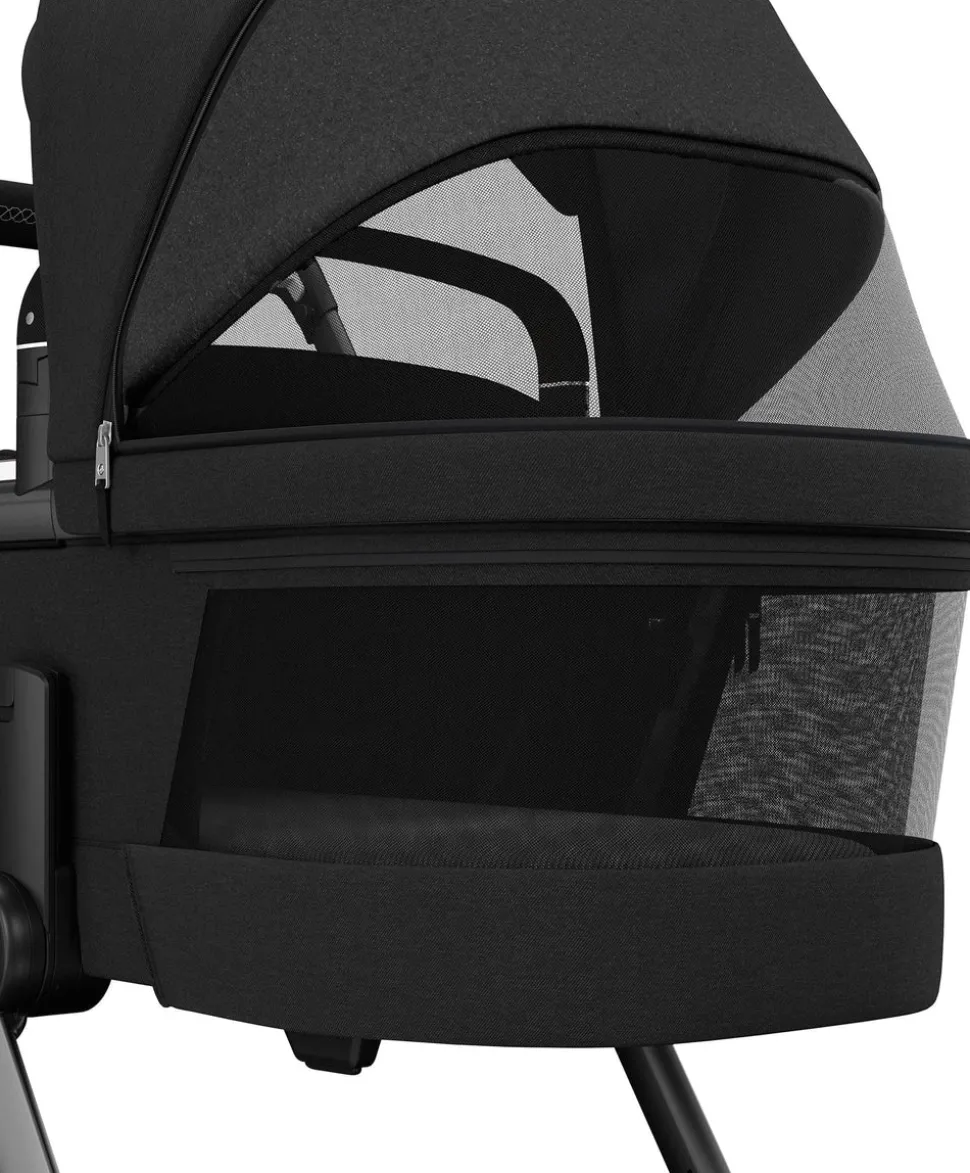 Maxi Cosi Fame Pushchair Bundle With Pebble 360 Pro 2 Car Seat & Base – Black with Black Wheels