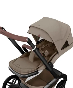 Maxi Cosi Fame Pushchair Bundle with Pebble 360 Pro² Car Seat (4 Pieces) - Truffle with Black Wheels