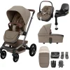 Maxi Cosi Fame Pushchair Bundle with Pebble 360 Pro² Car Seat (9 Pieces) - Truffle with Black Wheels