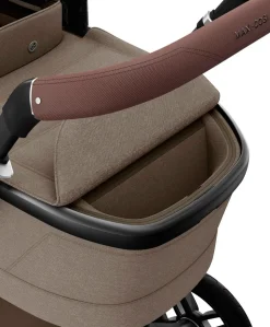 Maxi Cosi Fame Pushchair Bundle with Pebble 360 Pro² Car Seat (9 Pieces) - Truffle with Black Wheels