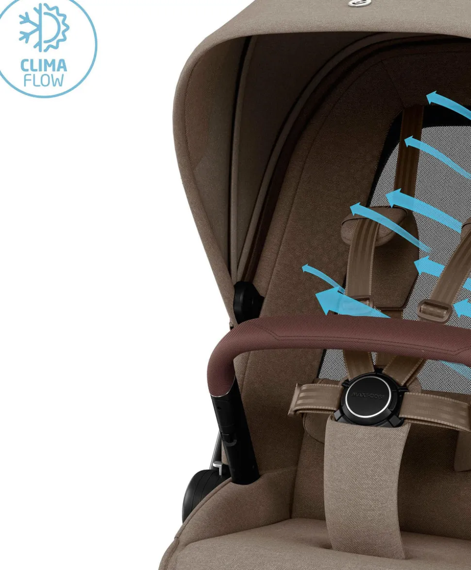 Maxi-Cosi Fame Pushchair – Twillic Truffle with Black Wheels