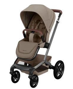 Maxi-Cosi Fame Pushchair & Carrycot - Truffle with Black Wheels