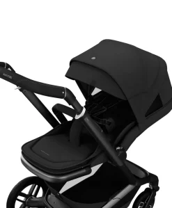 Maxi-Cosi Fame Pushchair & Carrycot - Black with Black Wheels