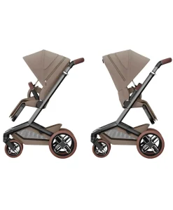 Maxi-Cosi Fame Pushchair – Twillic Truffle with Brown Wheels