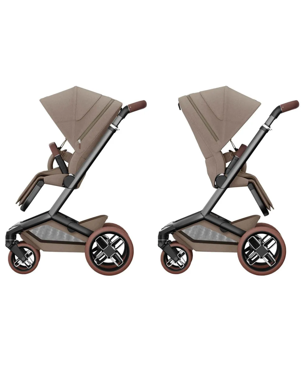 Maxi-Cosi Fame Pushchair – Twillic Truffle with Brown Wheels