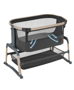 Maxi-Cosi Iora Air Bedside Crib - Beyond Graphite