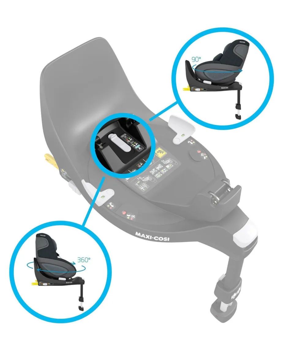 Maxi-Cosi Pebble & Pearl 360 Car Seat Bundle - Black