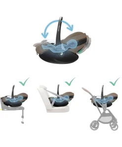 Maxi-Cosi Pebble 360 Pro² Car Seat - Twillic Truffle