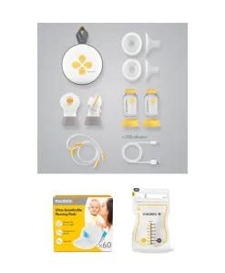 Medela Swing Maxi™ Double Electric Breast Pump, Nursing Pads and Storage Bags Bundle