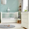 Mia 2 Piece Cotbed Set with Dresser Changer - White