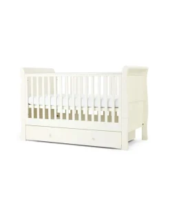 Mia 2 Piece Cotbed Set with Dresser Changer - White