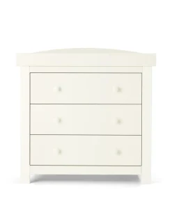 Mia 2 Piece Cotbed Set with Dresser Changer - White