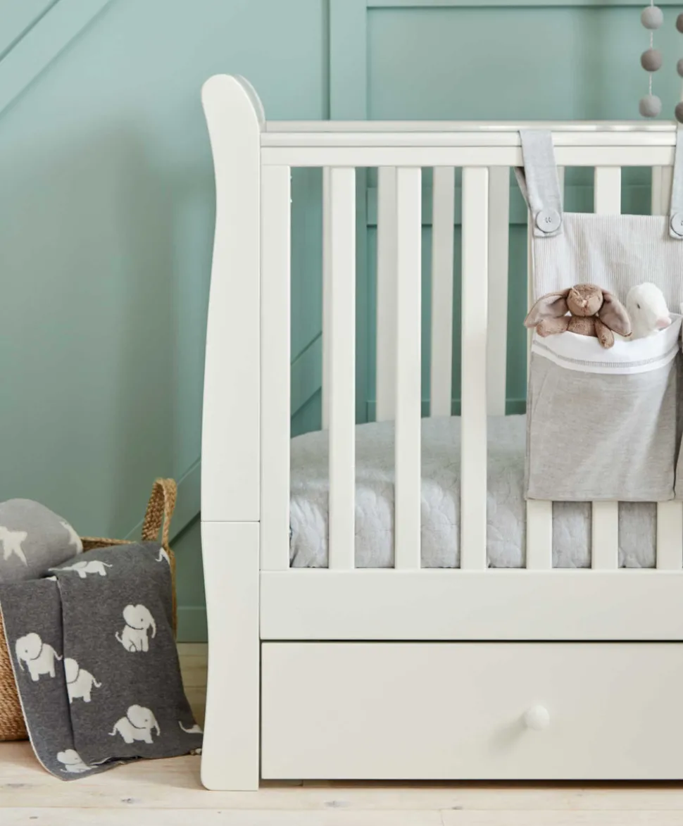 Mia Cotbed & Premium Pocket Spring Mattress Bundle - White