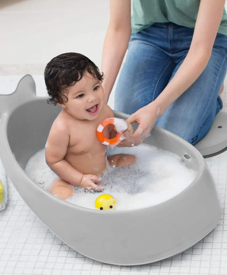 Moby 3 Stage Baby Bath - Grey