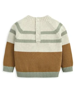 Moose Character Knit Jumper with 3D Antlers - Brown