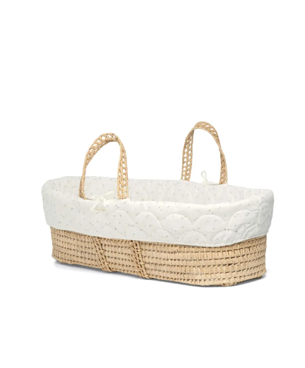 Moses Basket & Fitted Sheet Bundle (3 piece) - Seedling